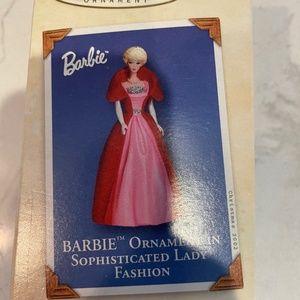 Hallmark Barbie ornament in sophisticated lady fashion